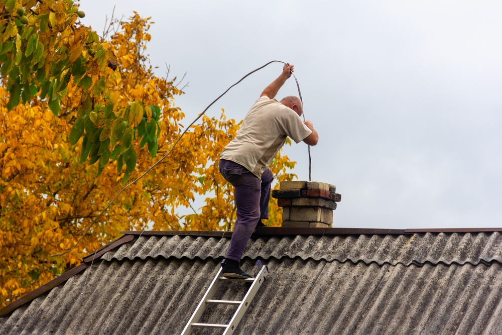 Clean chimney interior after professional Oregon chimney sweep